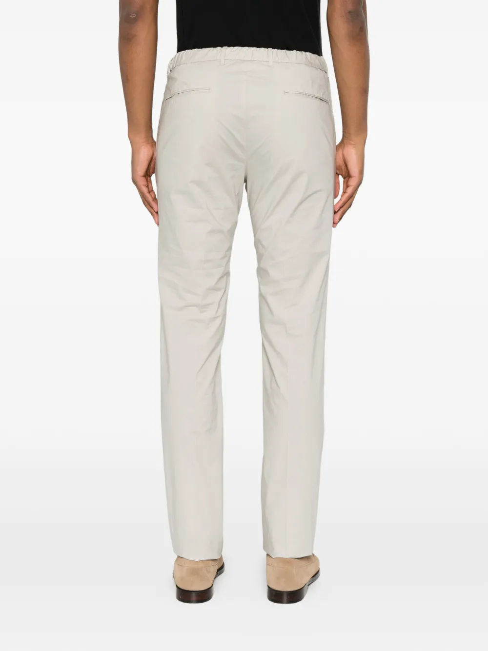 Incotex Broek met riemlussen Grijs