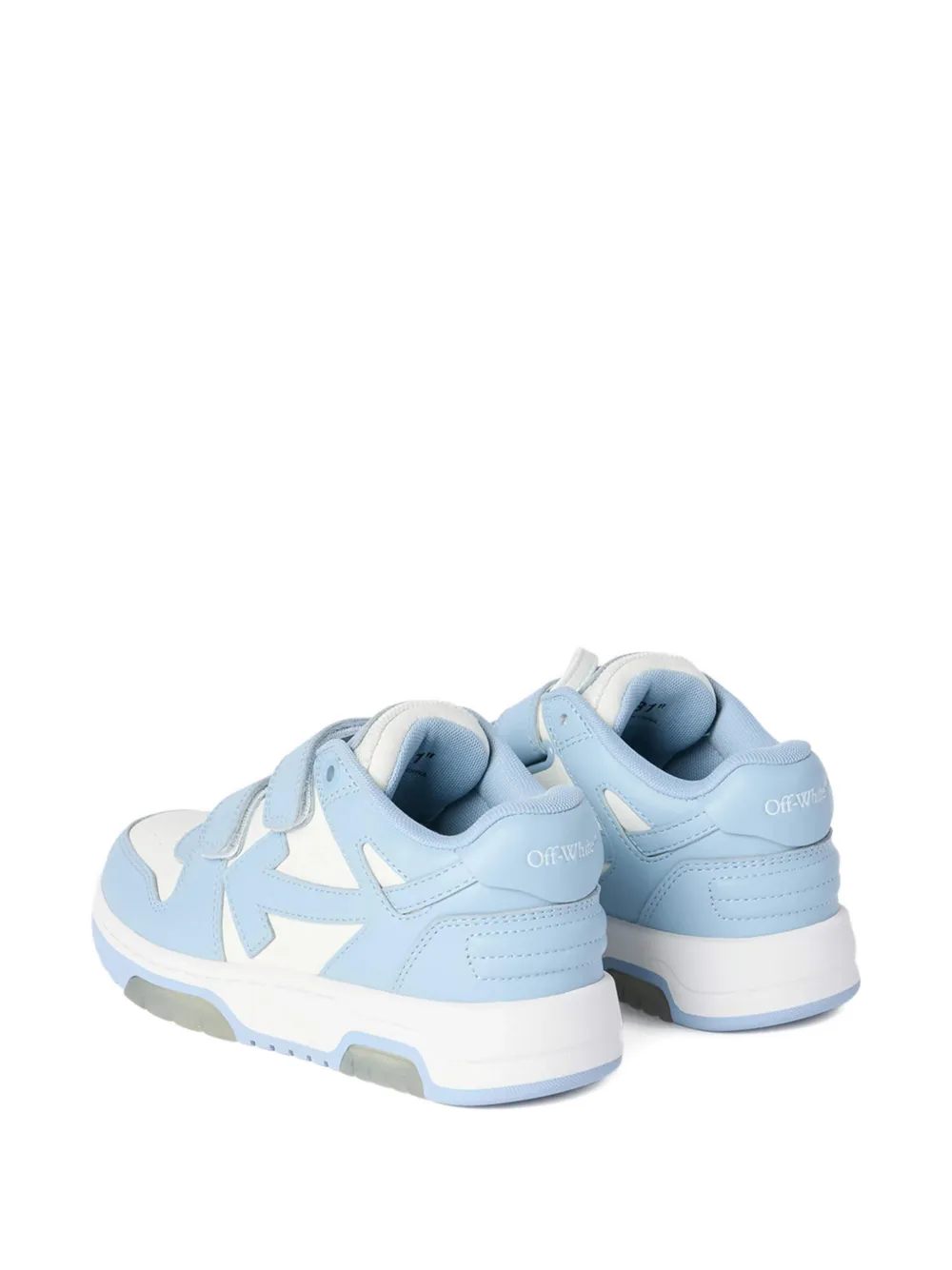 Off-White Kids Out Of Office touch-strap sneakers Blauw