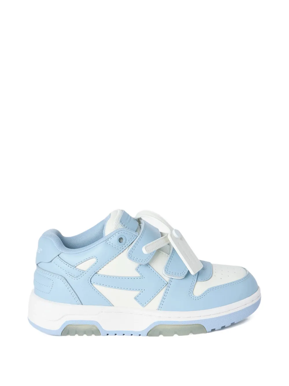 Off-White Kids Out Of Office touch-strap sneakers Blauw