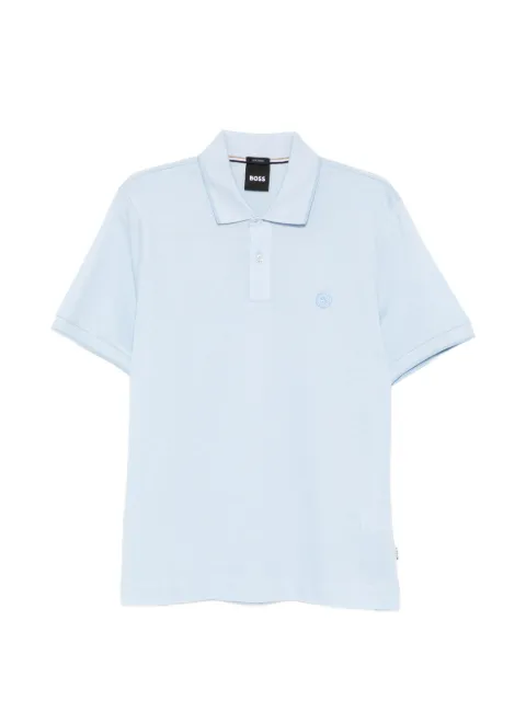 BOSS logo-embroidered polo shirt