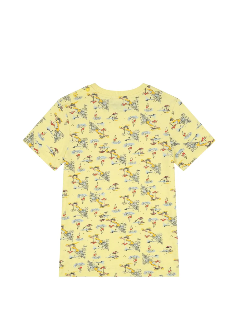 guess kids Shorts set met grafische print en logopatch Geel