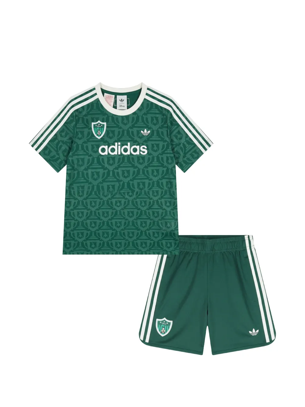 adidas Kids Disney-print short set - Grün