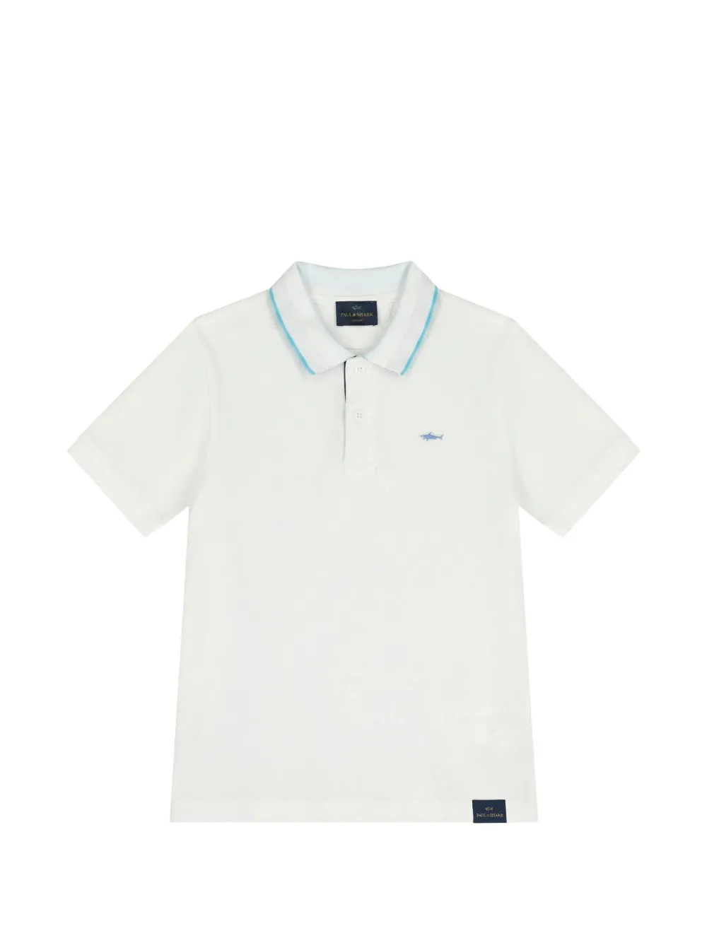 Paul & Shark Junior logo-embroidered polo shirt - White