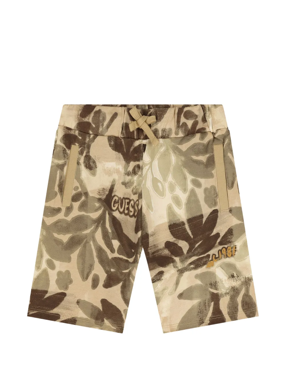 guess kids floral-print shorts - Toni neutri
