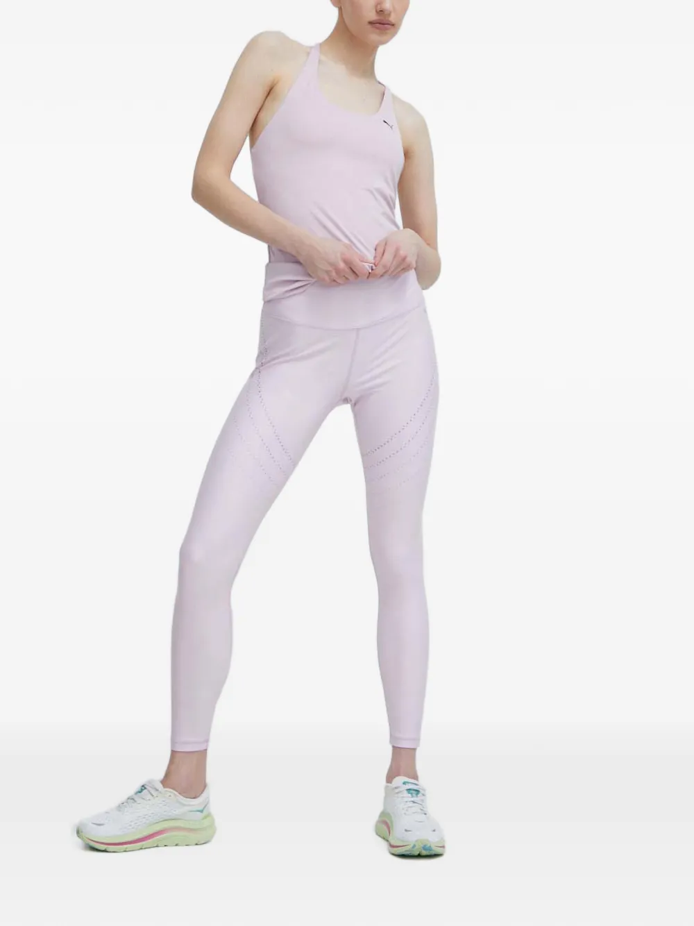 PUMA Legging met geperforeerd detail Paars