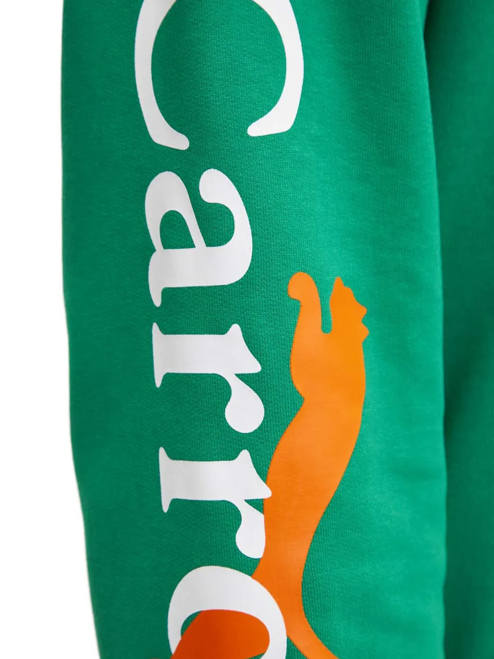 PUMA x Carrots hoodie met logo-print en colourblocking Groen