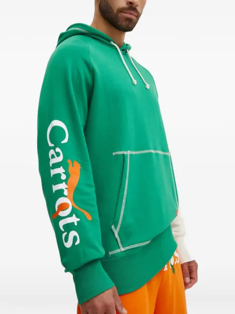 PUMA x Carrots logo-print colour-block hoodie