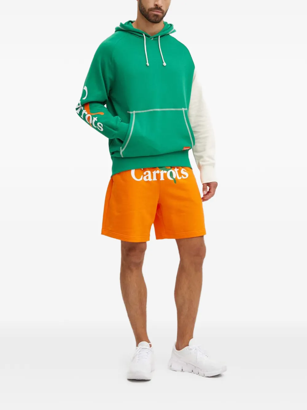 PUMA x Carrots hoodie met logo-print en colourblocking Groen