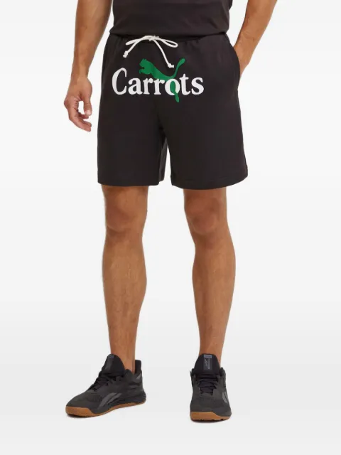 PUMA shorts deportivos con logo estampado en colaboración con Carrots