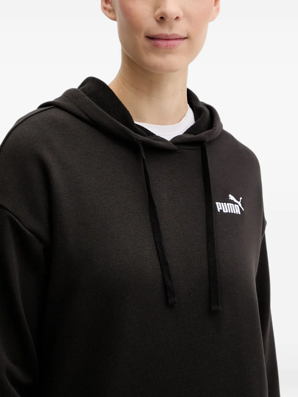 PUMA logo-print shorts and hoodie set Zwart