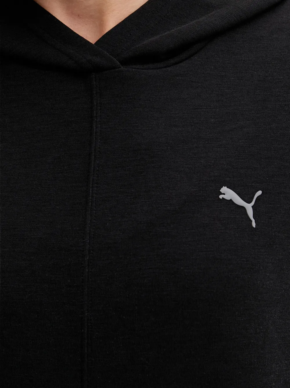 PUMA Hoodie met logoprint Zwart