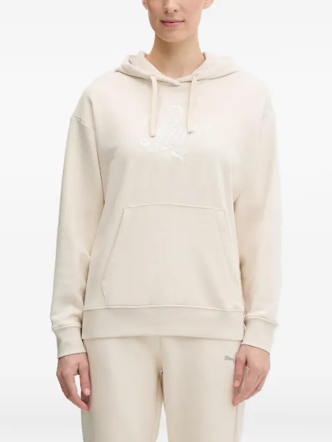 PUMA logo-embroidered hoodie