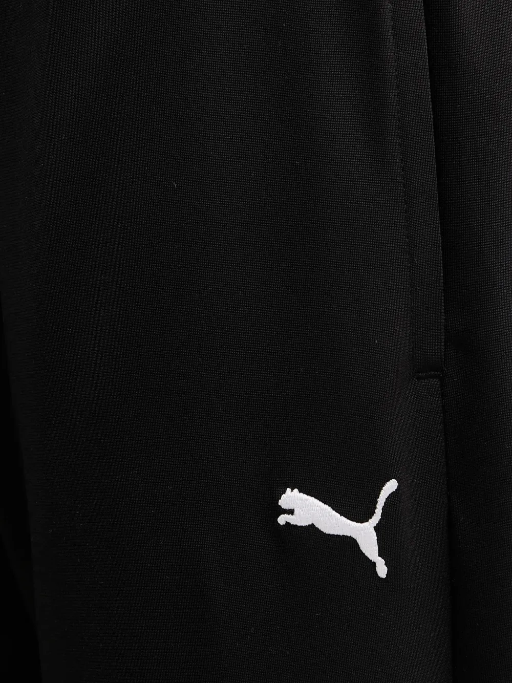 PUMA Trainingsbroek met trekkoord en flared pijpen Zwart