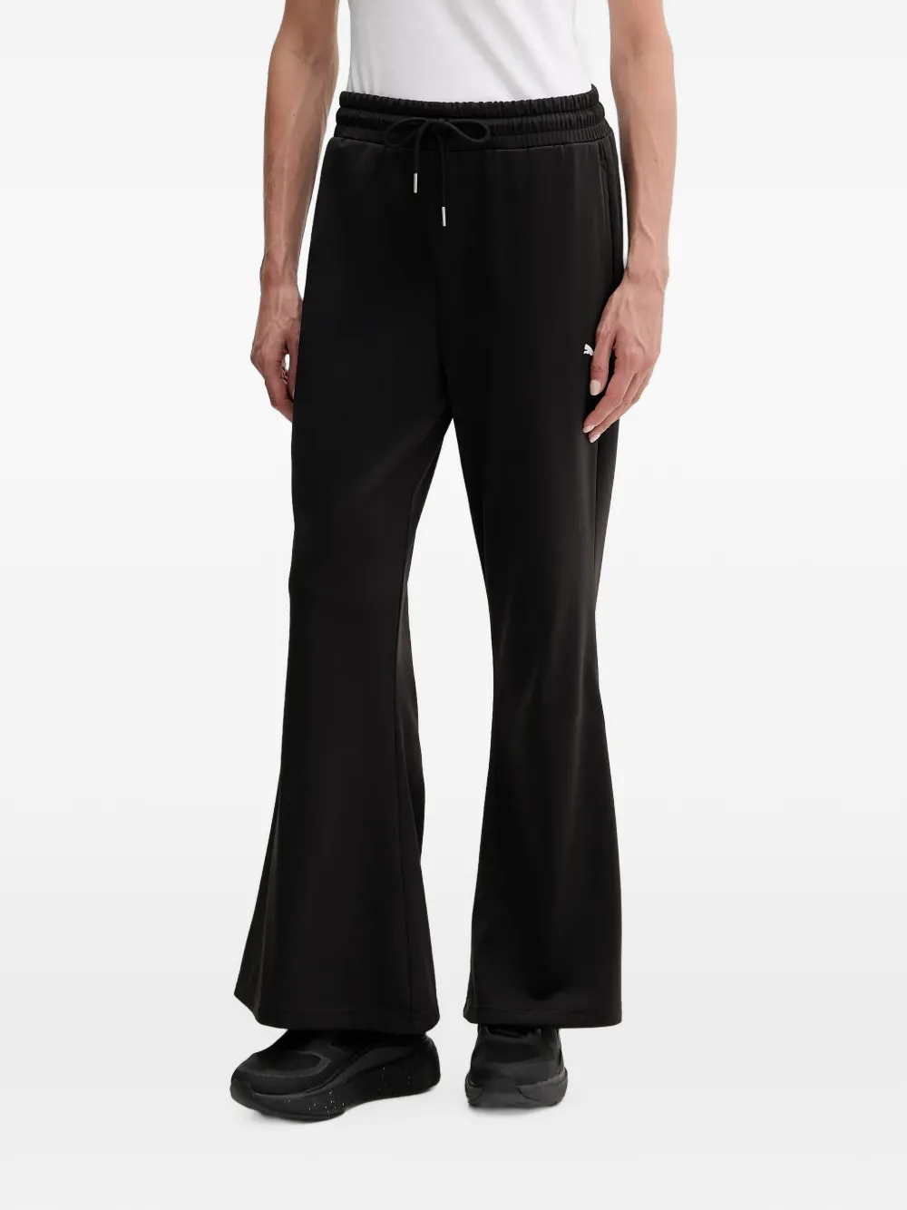 PUMA drawstring flared-leg track pants - Nero