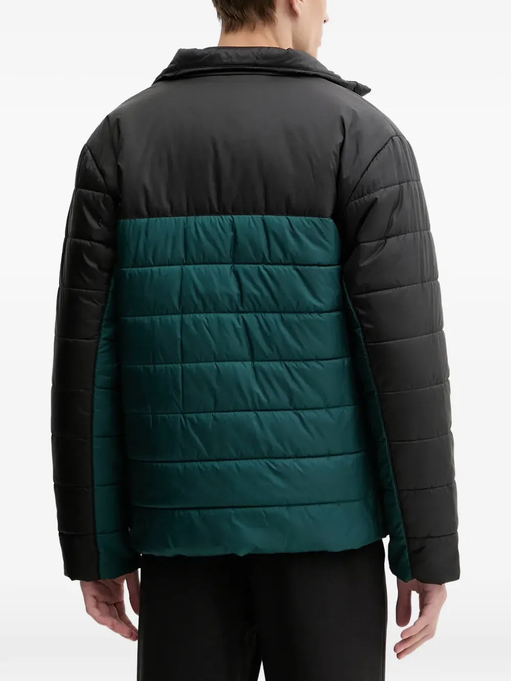 PUMA quilted panelled jacket Groen