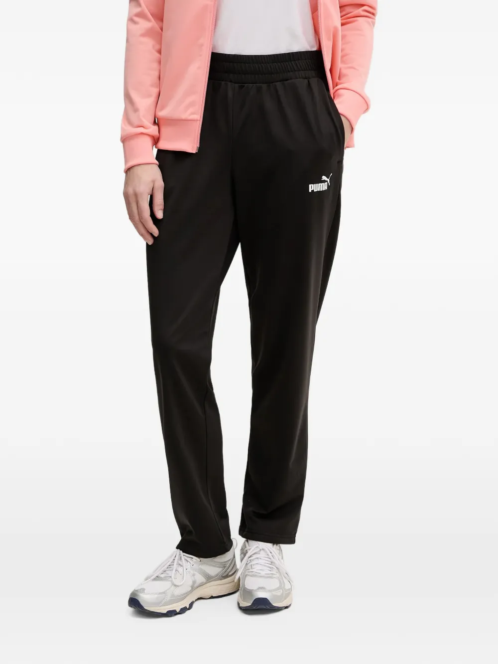 PUMA Poly logo-print tracksuit set Zwart
