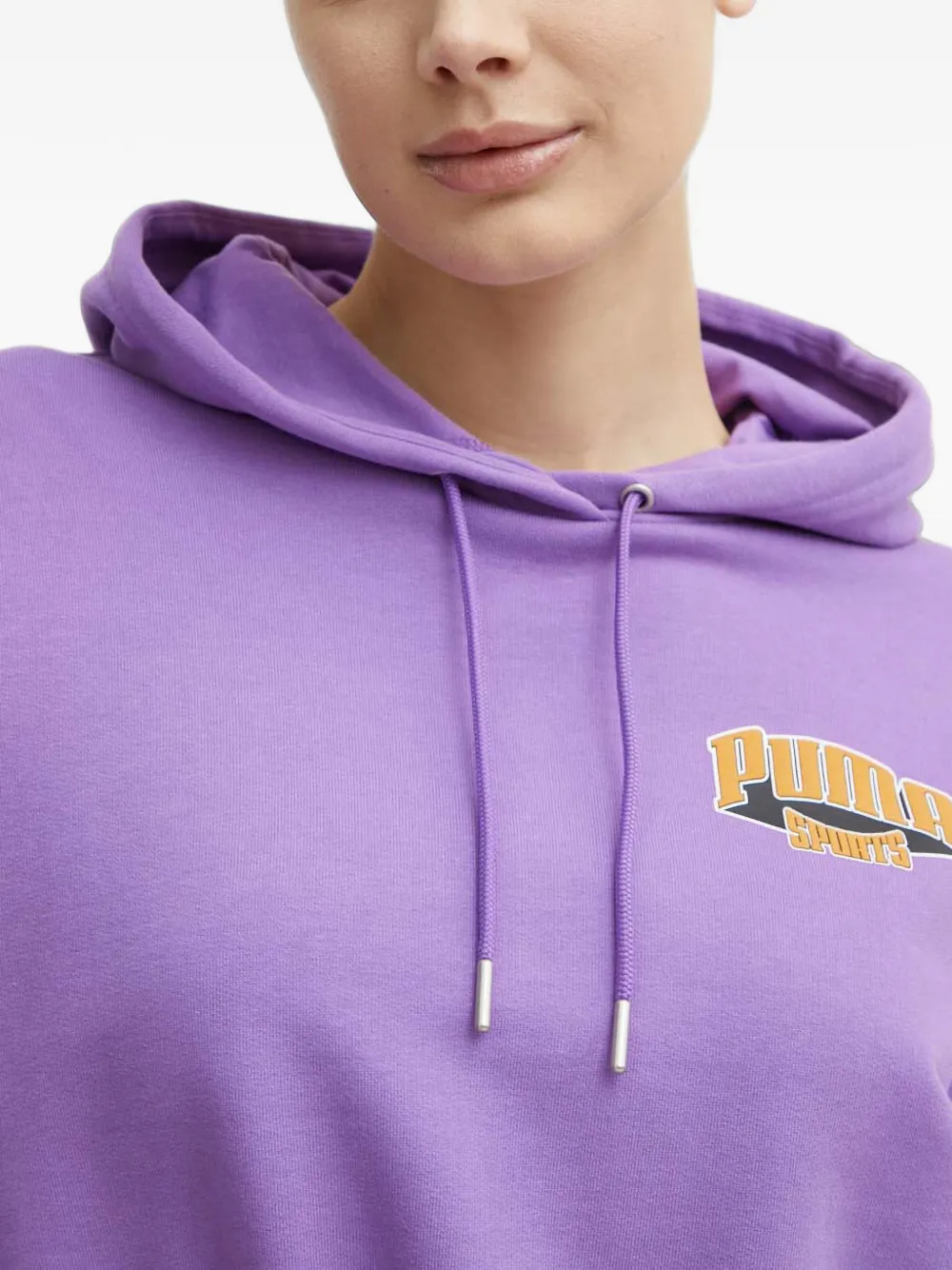 PUMA Team hoodie met logo-print Paars