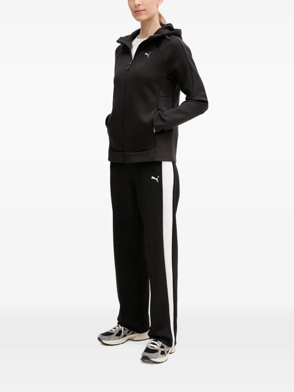 PUMA T7 trainingsbroek met zijstreep Zwart