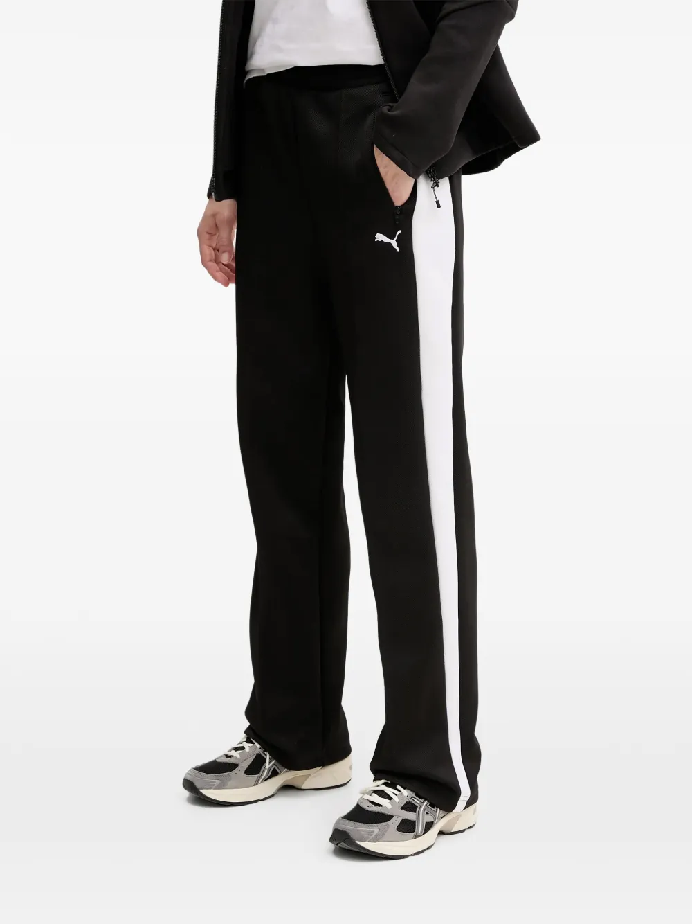 PUMA T7 side-stripe track pants - Nero
