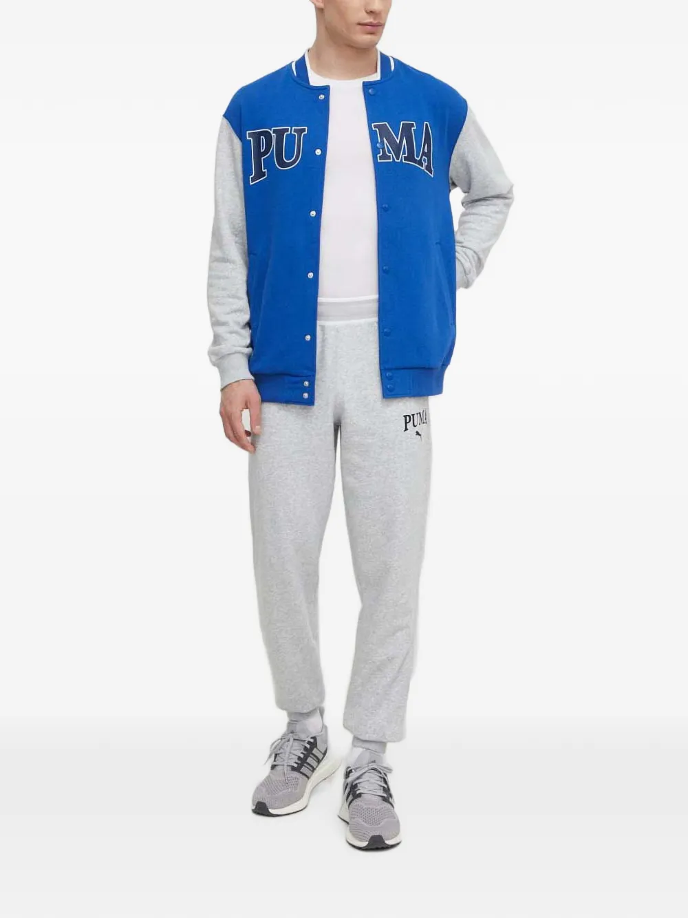 PUMA Squad jack met logo-print en colourblocking Blauw