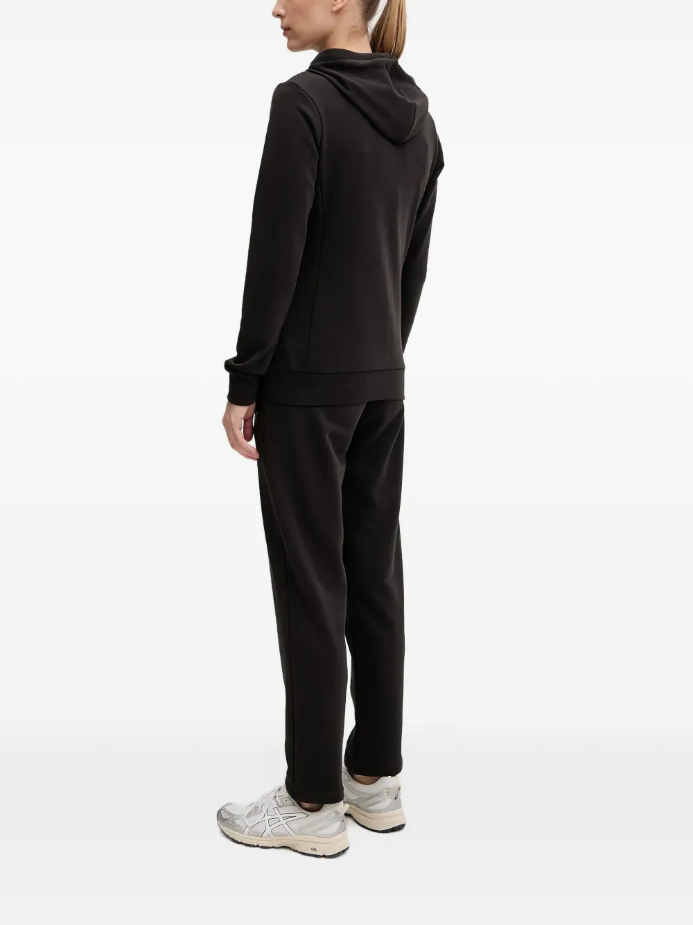 PUMA logo-detail zip-up track pants Zwart