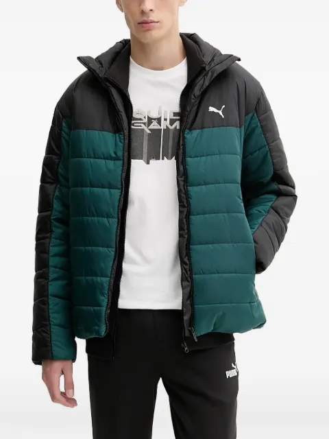 PUMA logo-print zip-up sweater