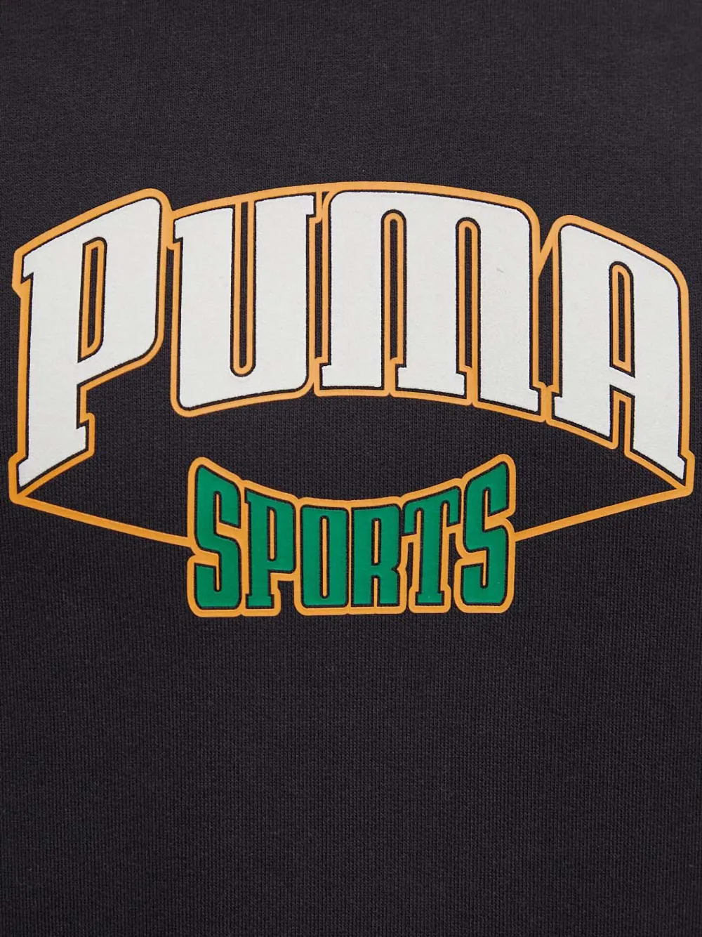 PUMA Hoodie met logoprint Zwart
