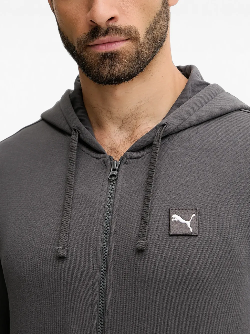PUMA Hoodie met trekkoord Grijs