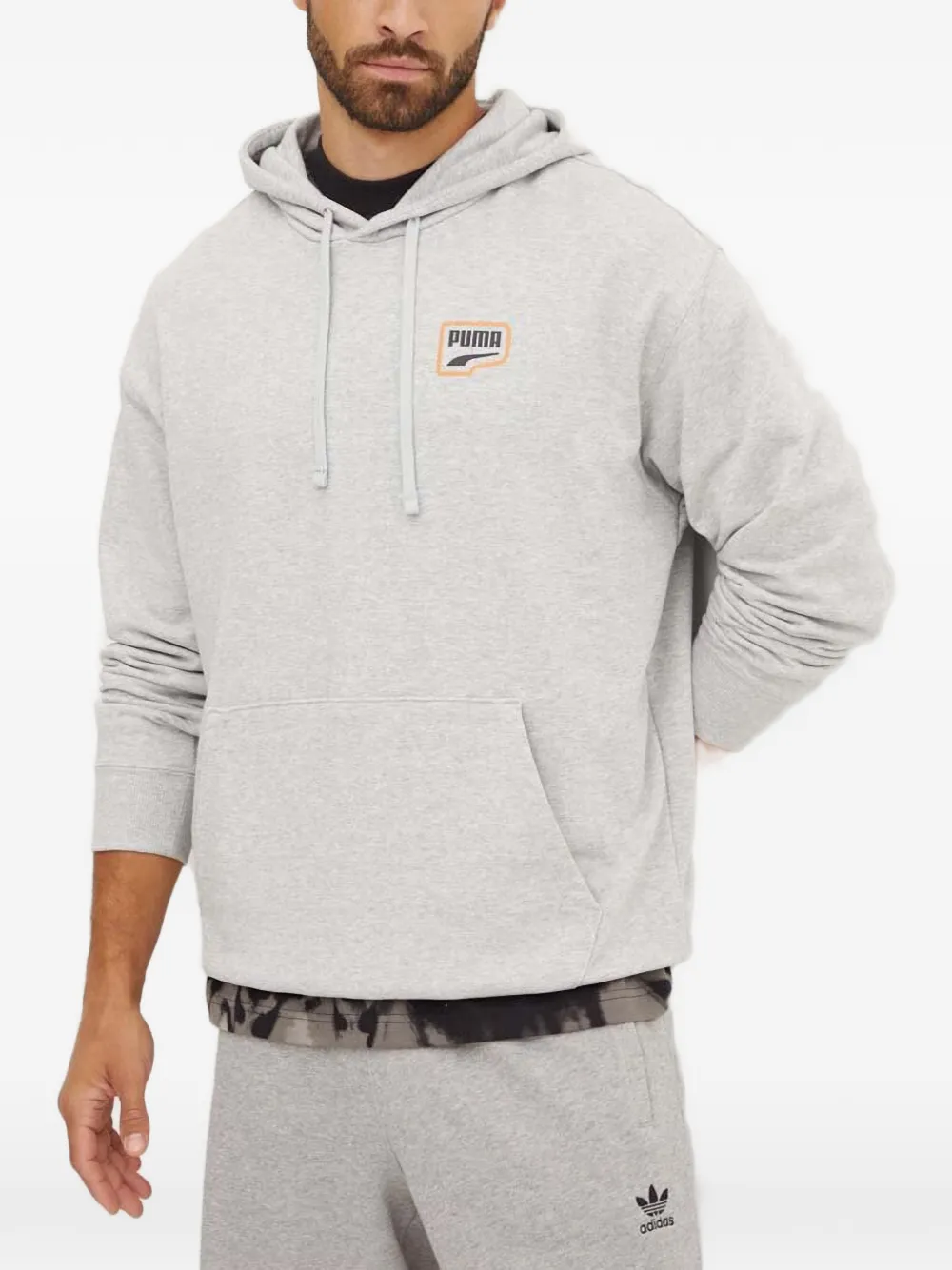 PUMA Downtown graphic-print drawstring hoodie