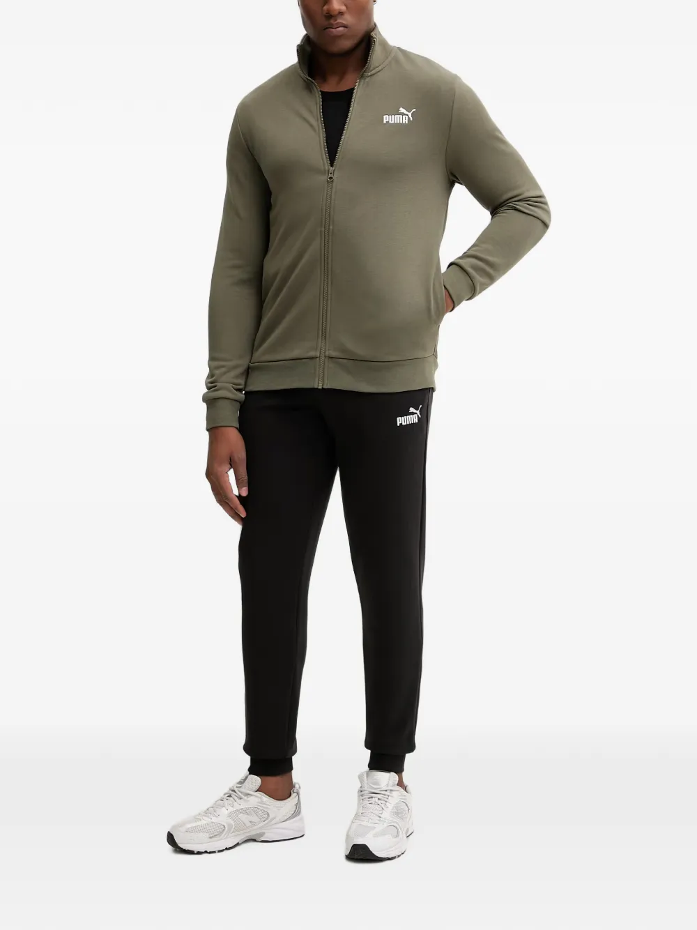 PUMA Trainingspak met logoprint Groen