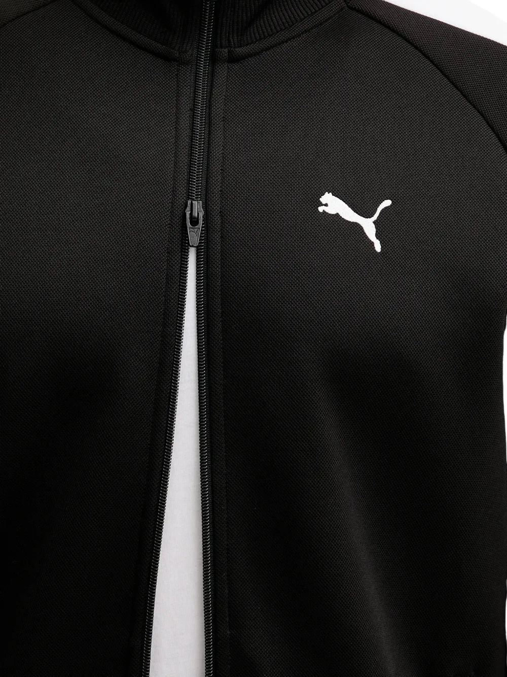 PUMA T7 jack met geborduurd logo en vlakken Zwart