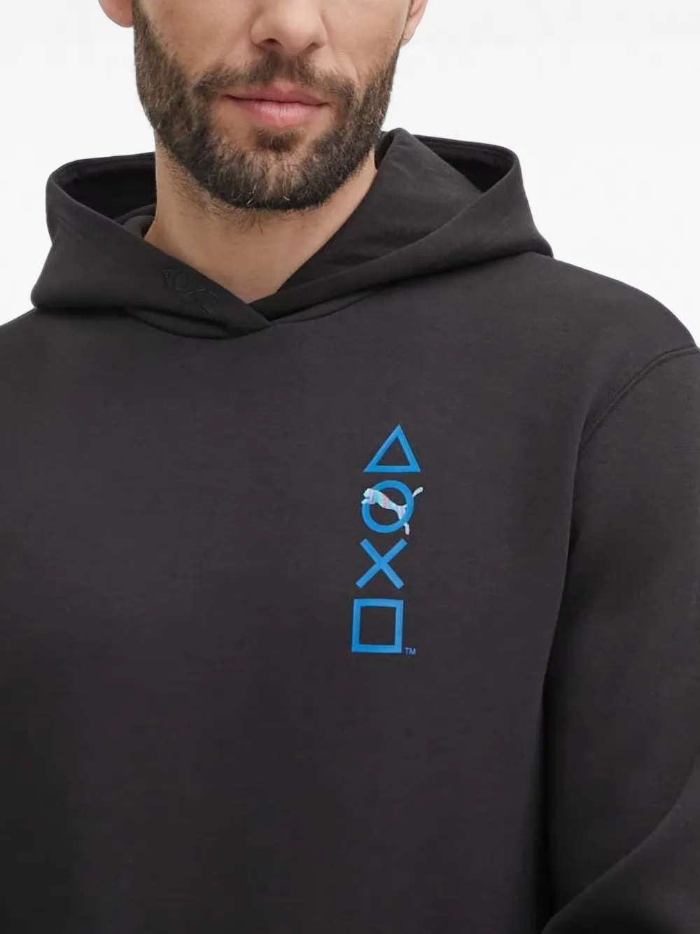 PUMA x Playstation graphic hoodie Zwart