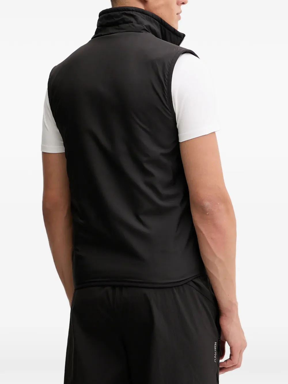 PUMA reversible hybrid sherpa vest Zwart