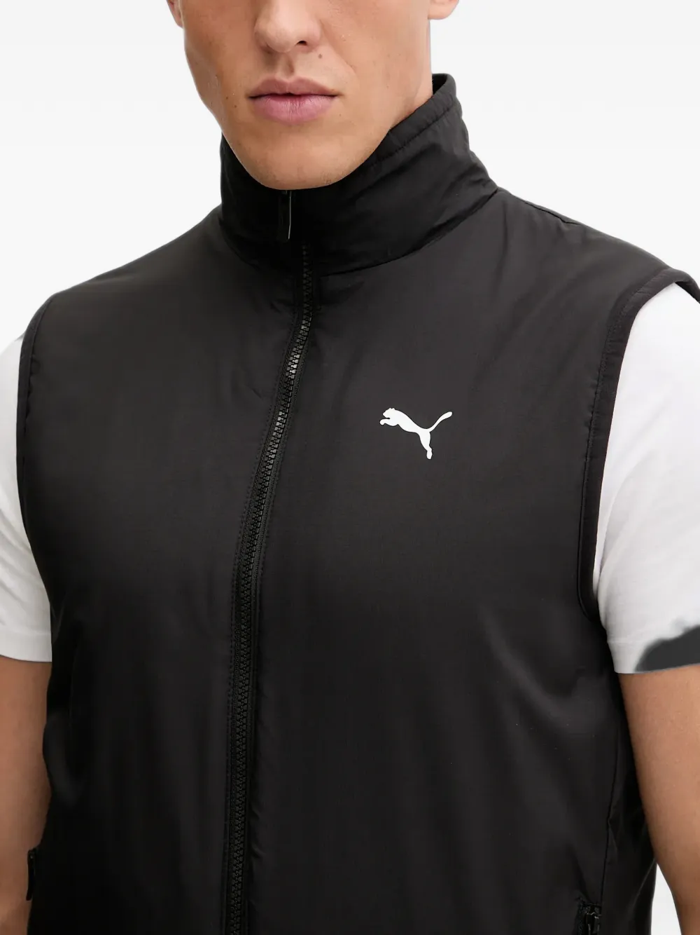 PUMA reversible hybrid sherpa vest Zwart