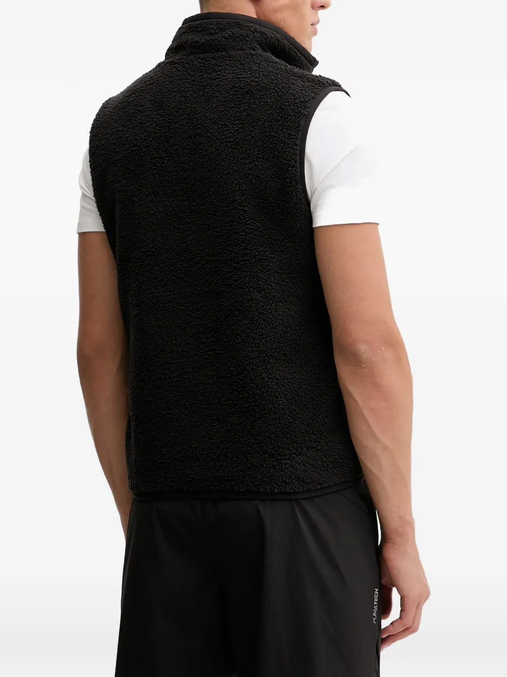 PUMA reversible hybrid sherpa vest Zwart