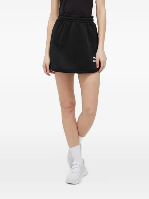 PUMA logo-print elasticated mini skirt
