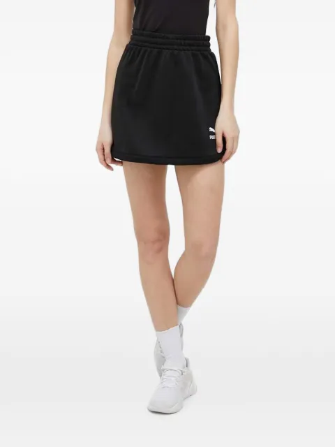 PUMA logo-print elasticated mini skirt