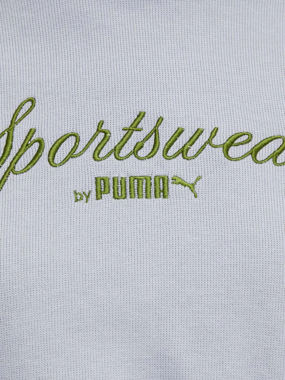 PUMA Hoodie met geborduurd logo Grijs