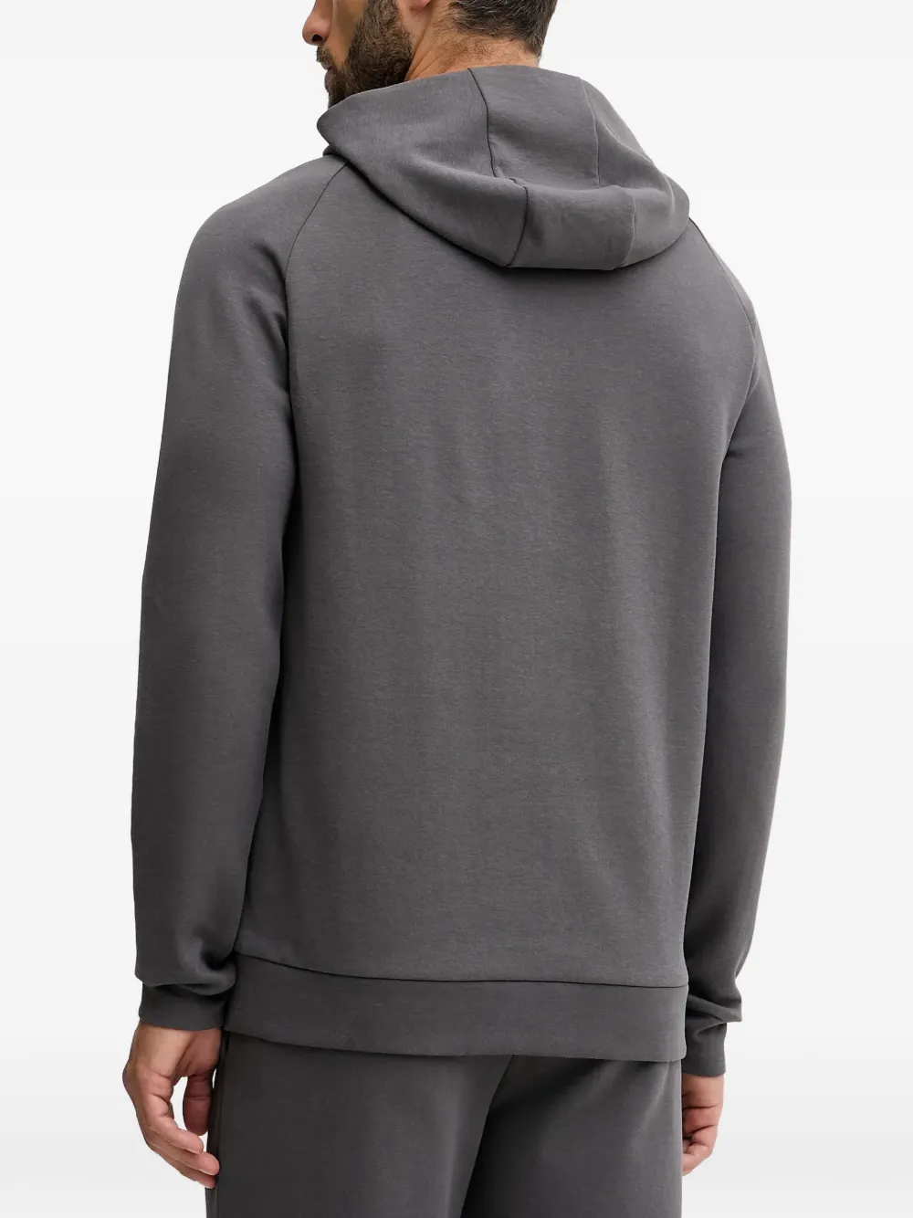 PUMA Hoodie met kwartrits en logo-print Grijs