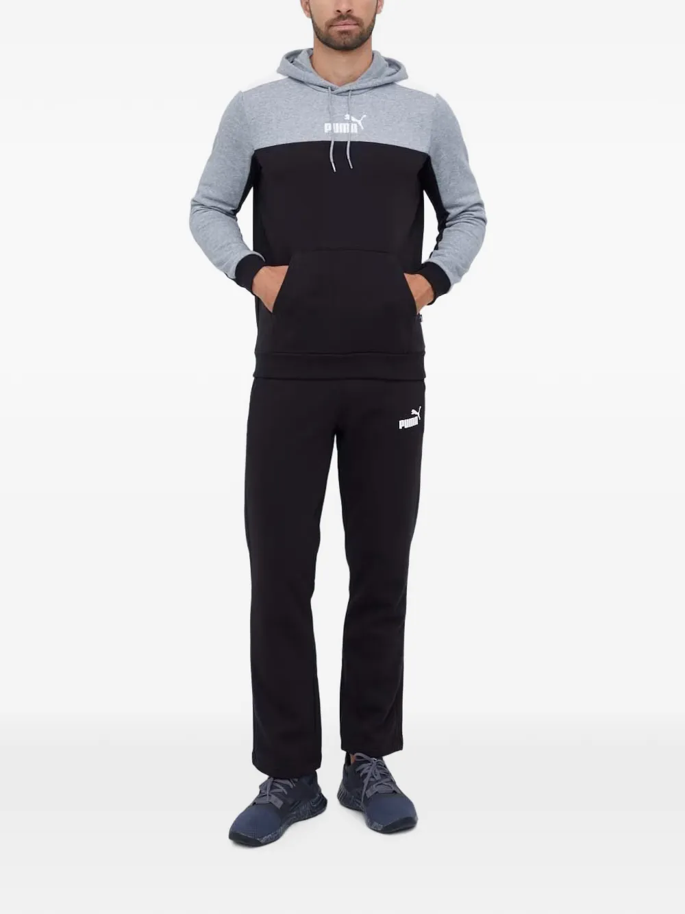 PUMA Hoodie met colourblocking Grijs
