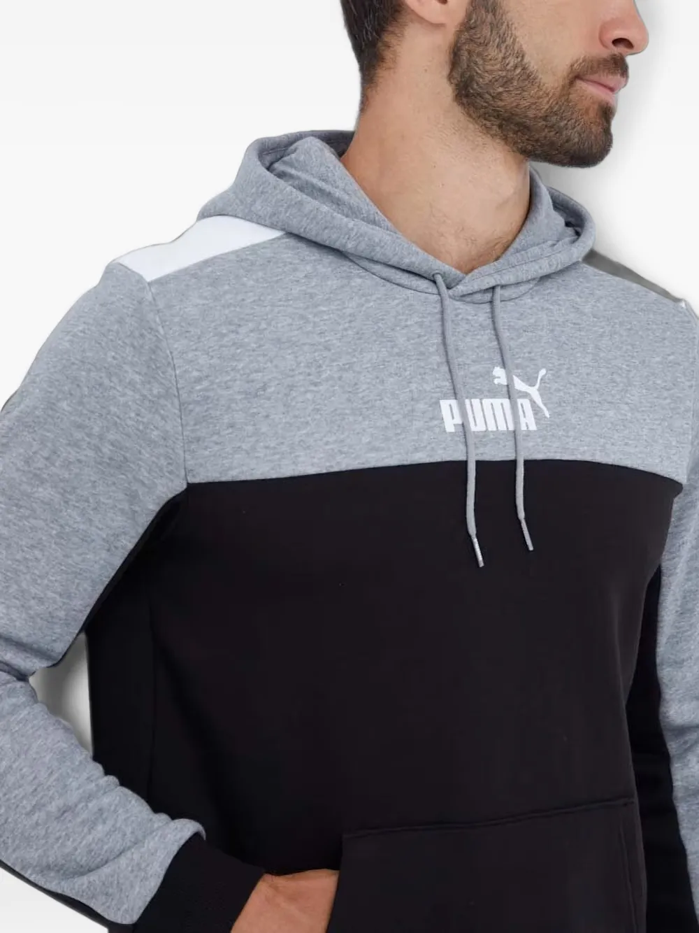 PUMA Hoodie met colourblocking Grijs