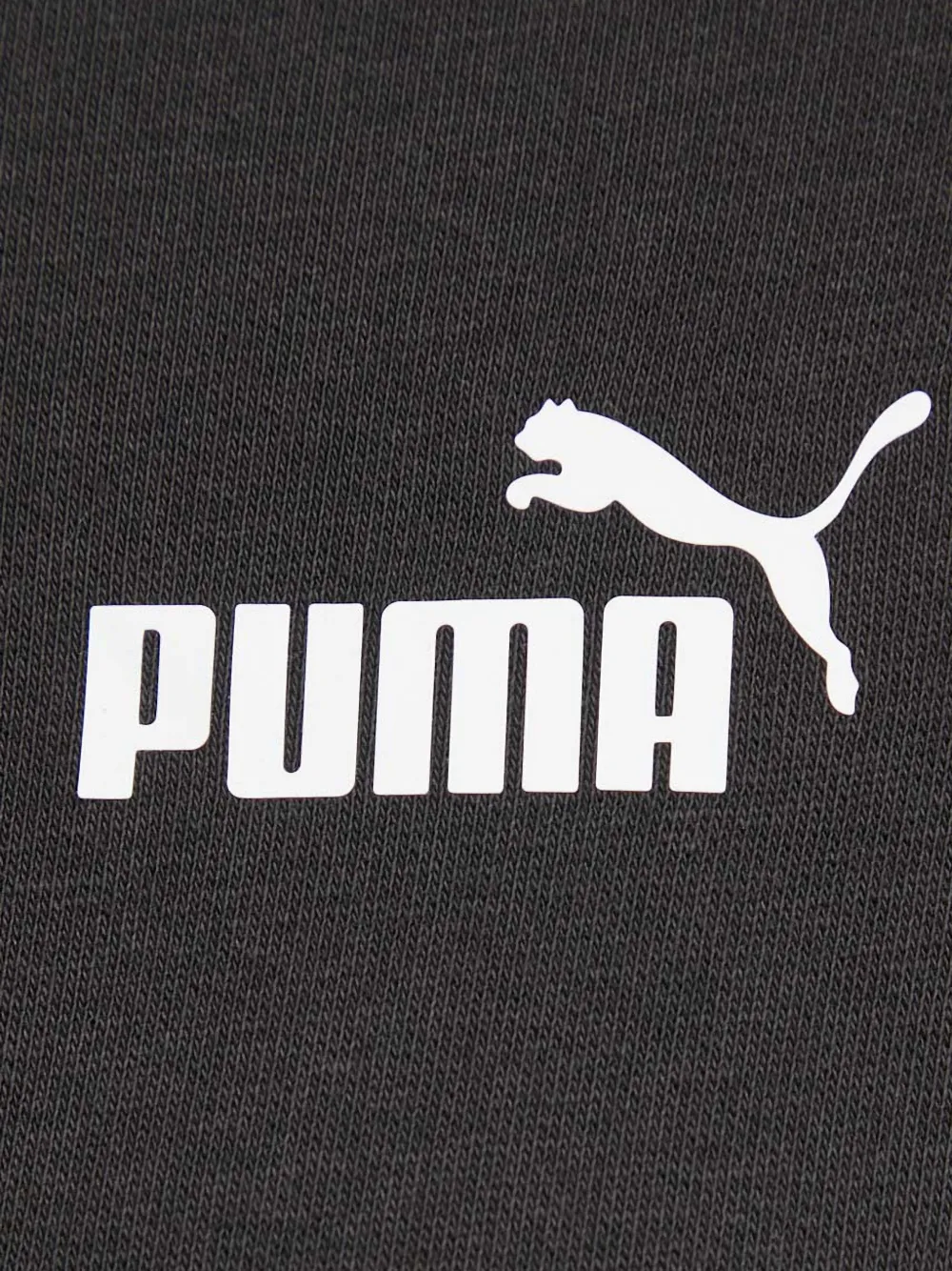 PUMA Hoodie met logo-print en banddetail Zwart