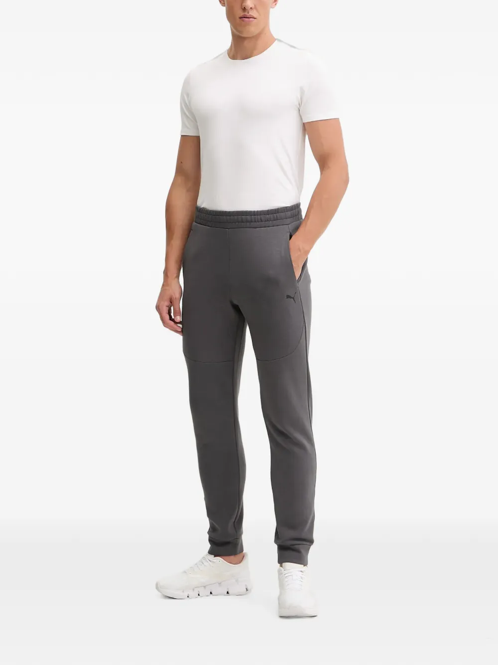 PUMA Trainingsbroek met logoprint Grijs