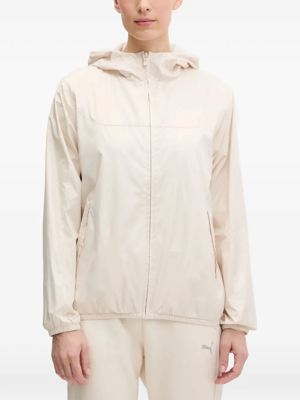 PUMA Essential zip-up hooded jacket - Nude