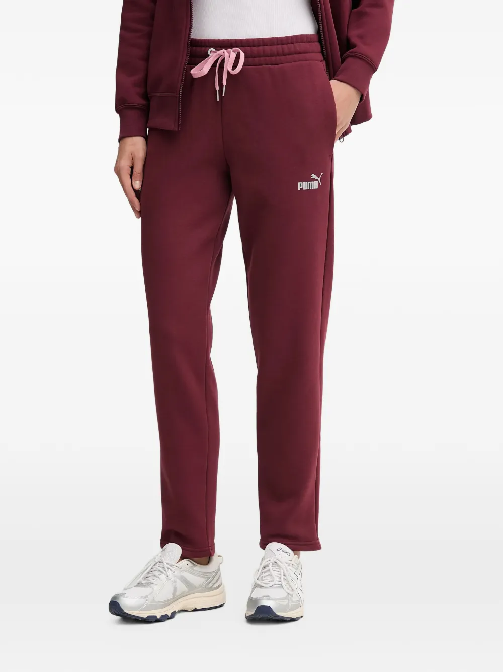 PUMA metallic hooded sweat suit Rood
