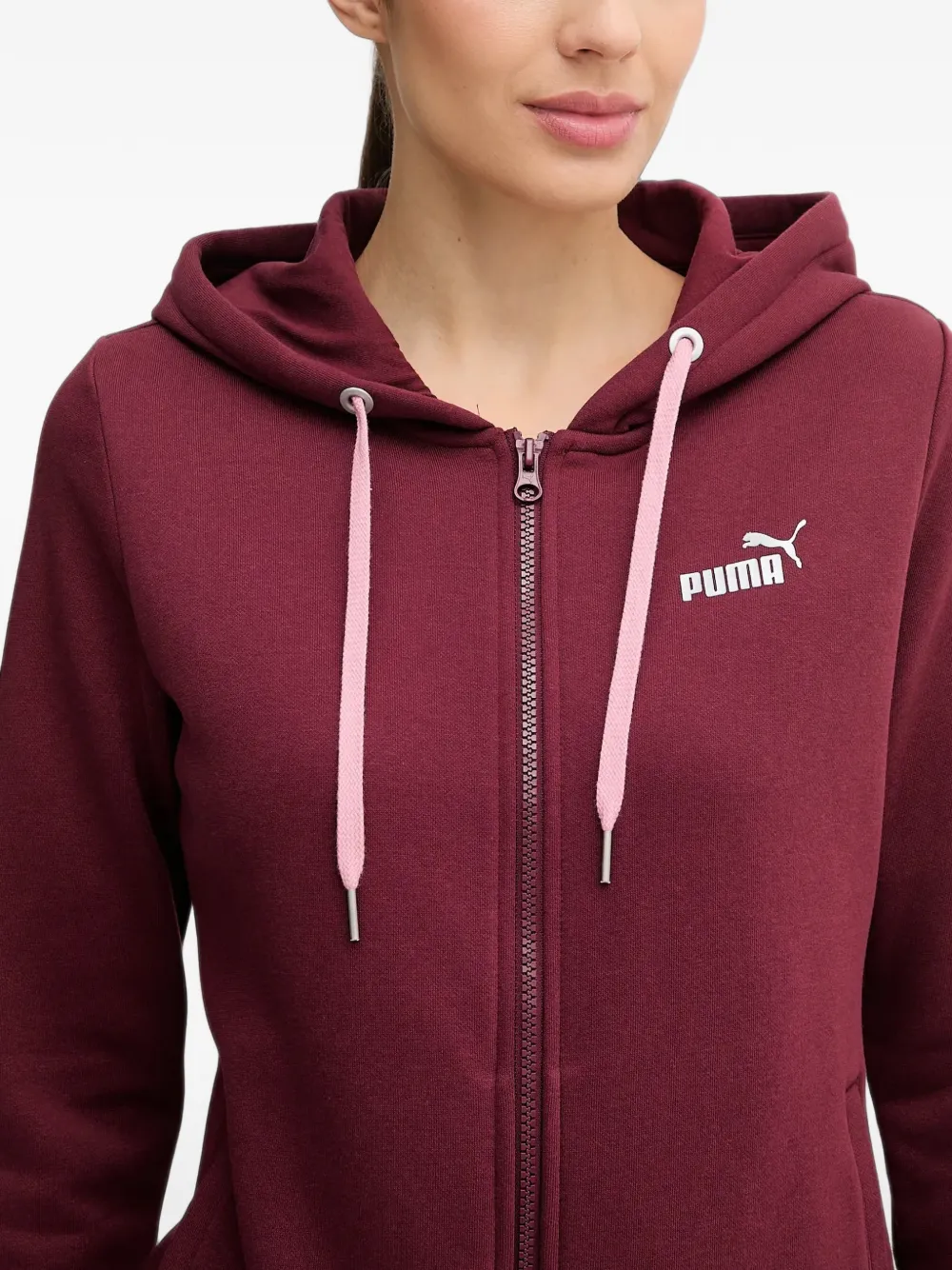 PUMA metallic hooded sweat suit Rood