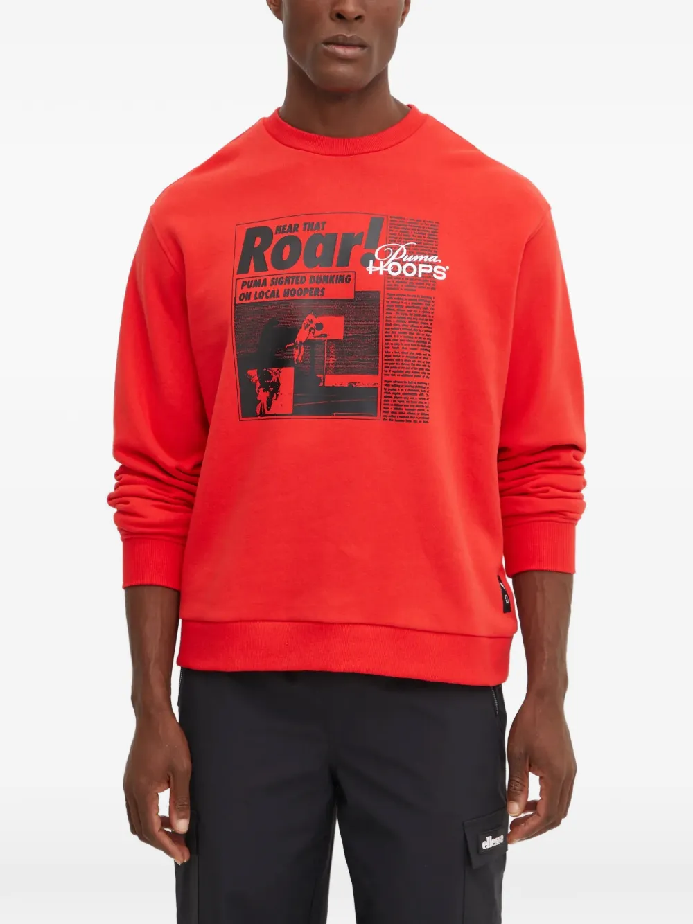 PUMA Hoops graphic-print sweater · S
