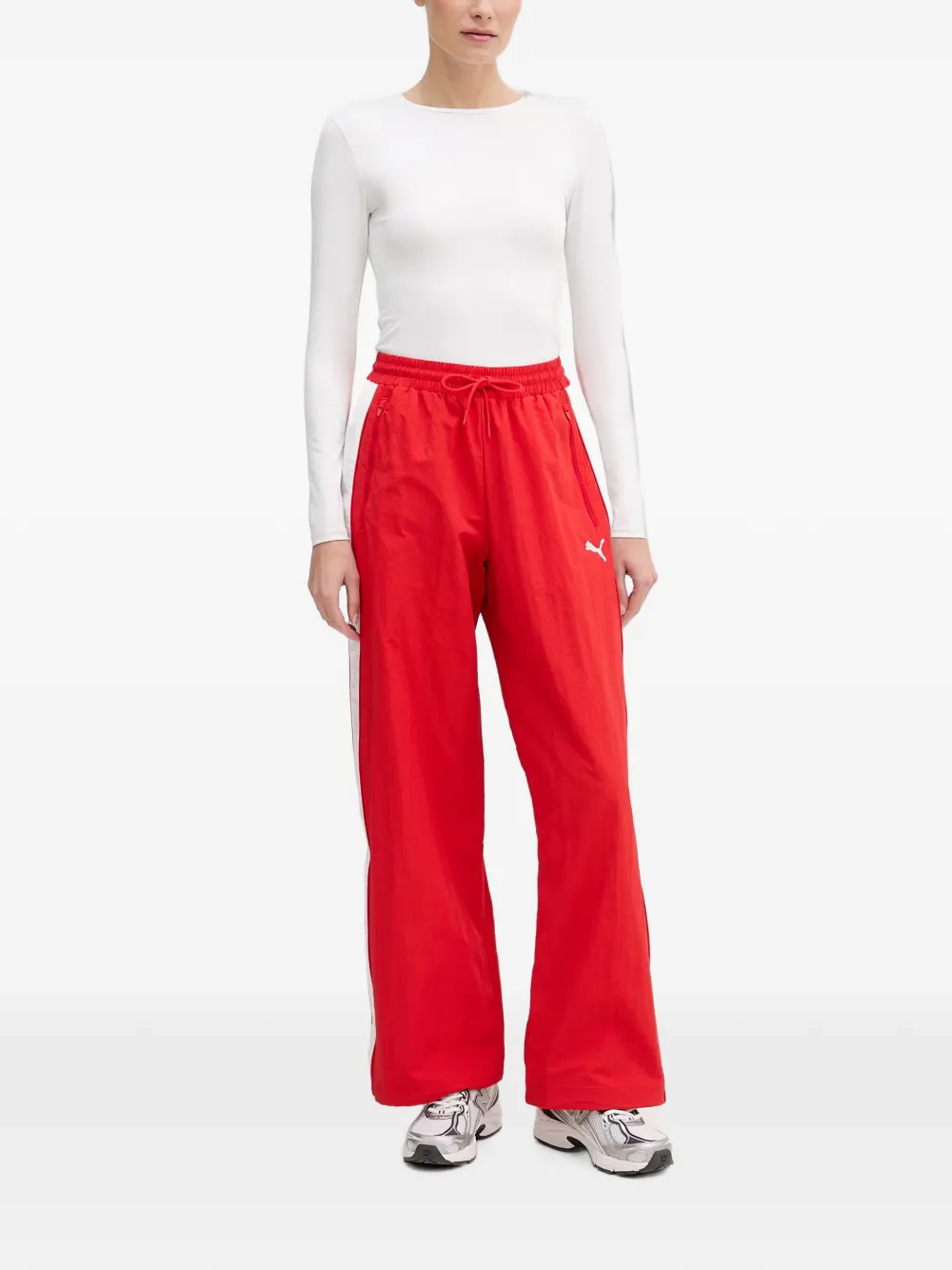 PUMA T7 trainingsbroek met geborduurd logo Rood
