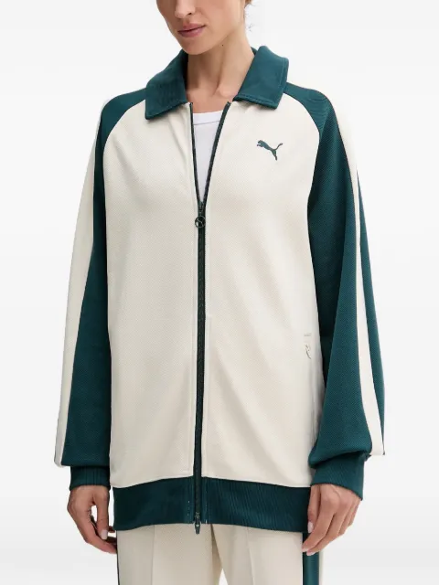 PUMA T7 logo-embroidered track jacket