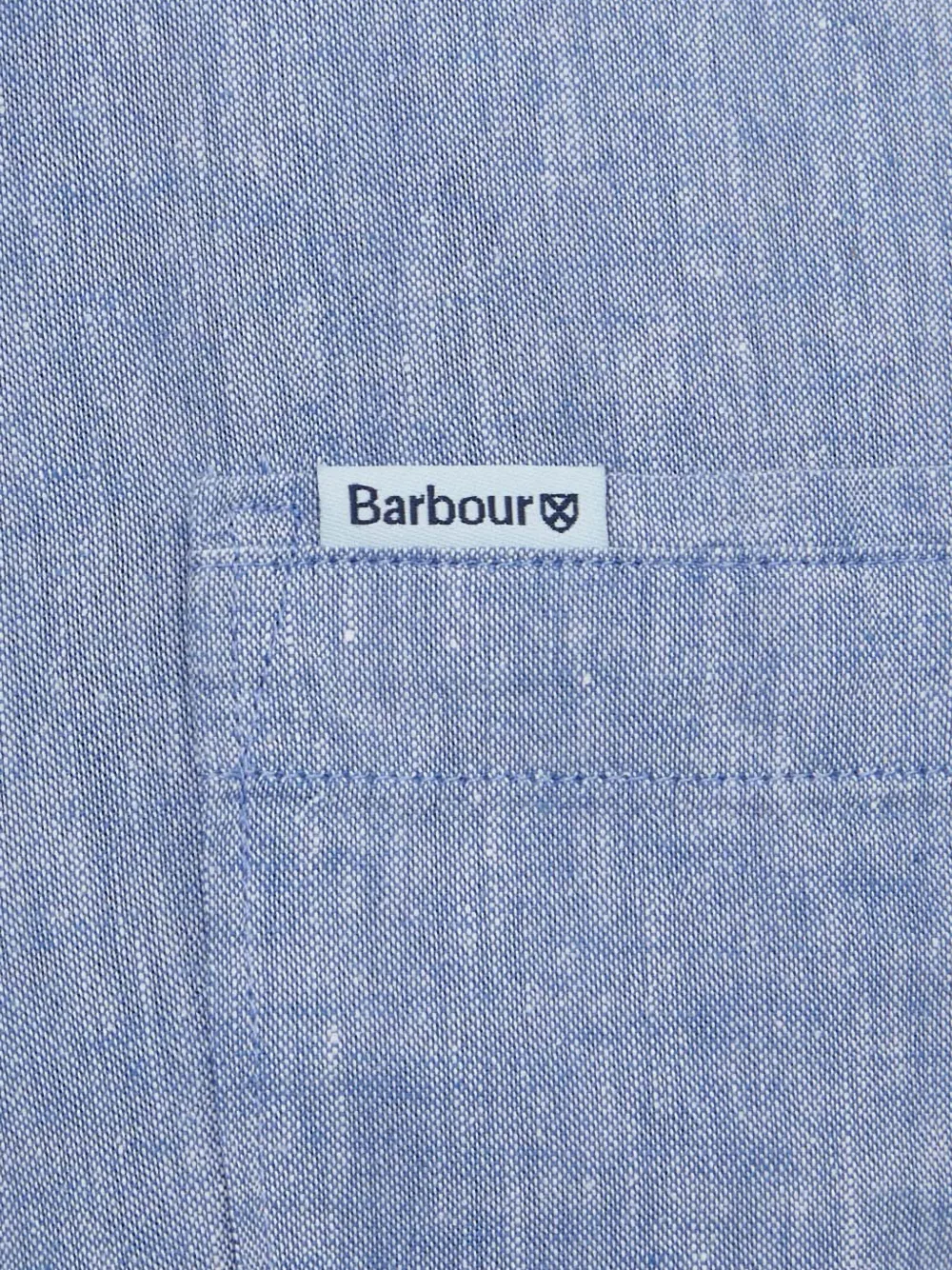 Barbour Nelson overhemd met korte mouwen Blauw